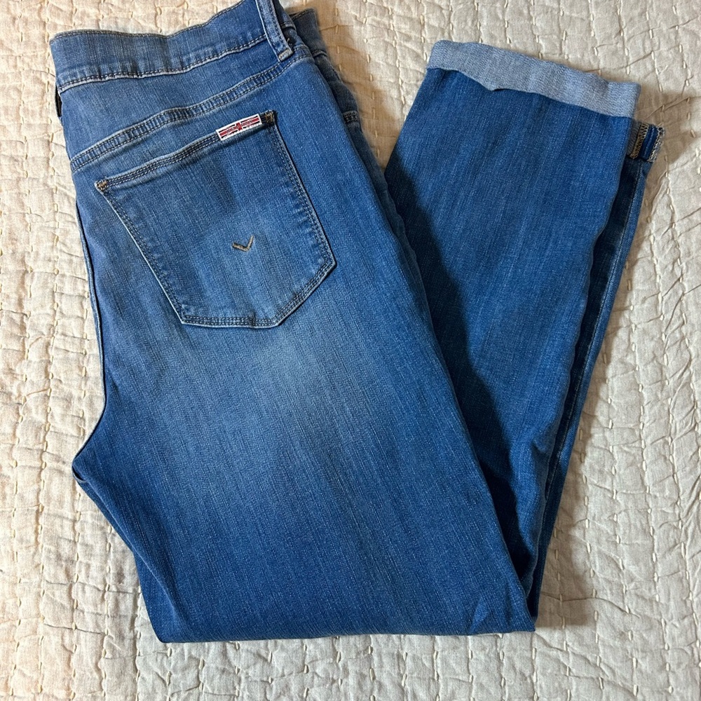 Hudson Natalie Mid Rise Slim Boyfriend Jeans 31 Capsule Wardrobe Classic Preppy
